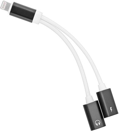 Adapter Hf + Ładowanie Do Iphone Lightning 8-Pin Czarny