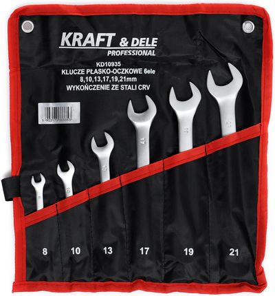 Kraft&Dele Zestaw Kluczy Płasko-Oczkowych 6 El. 8-21Mm KD10935