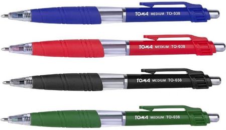 Długopis Medium Aut. 1,0Mm Mix (24Szt) Toma