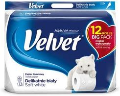 Zdjęcie Velvet Papier Toaletowy Delikatnie Biały 12 Rolek. 3 Warstwy  - Brzesko