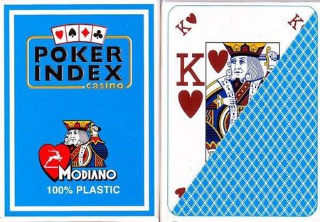 Plastikowe karty do gry Modiano Poker Index