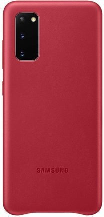 Samsung Leather Cover do Galaxy S20 Czerwony (EF-VG980LREGEU)
