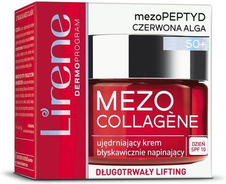 Lirene Mezo Collagene 50+ Ujędrniający Krem Błyskawicznie Napinający Na Dzień Spf10 50Ml