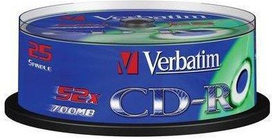 Verbatim CD-R 700MB x52 EXTRA PROTECTION (cake box, 25szt)