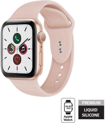 Crong Liquid Band - Pasek Apple Watch 38/40 mm (piaskowy róż)