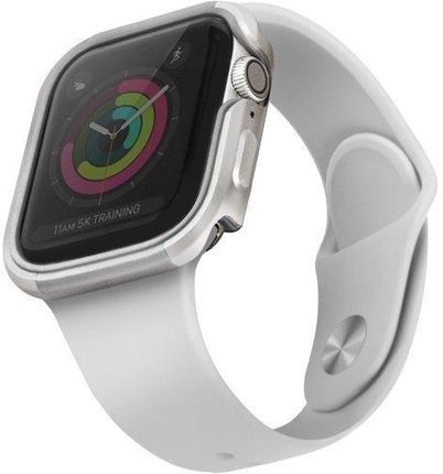 UNIQ etui Valencia Apple Watch Series 5/ 4 40MM srebrny/titanium