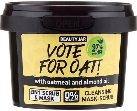 Beauty Jar Oczyszczająca Maska Peelingująca Do Twarzy Vote For Oat! Cleansing Mask-Scrub 120 G