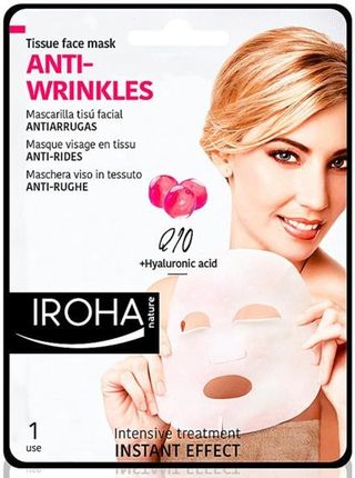 Iroha Nature Maska Na Tkaninie Do Twarzy Anti-Wrinkles Q10 Tissue Face Mask 23 Ml