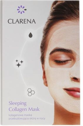Clarena Tonizująca Maska Z Kolagenem Na Noc Sleeping Collagen Mask Próbka 5 Ml