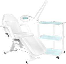 Zdjęcie Fotel 202 Basic Stolik Kosmetyczny 1040 + Lampa Lupa Led S5 (123755) - Szczecin