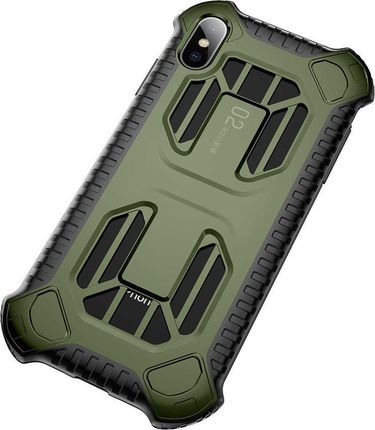 Baseus Cold Front Cooling Case Apple iPhone XS Max zielony (WIAPIPH65-LF06) uniwersalny