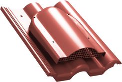 Wirplast Wywietrznik połaciowy Tile do dachówki betonowej Braas Romańska Benders Mecklenburger Prodach Podwójna Rzymska Czerwony 3011 P600504