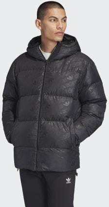【adidas down jacket XL size】 adidas Helionic Hooded Down Jacket (Plus Size) - Bialy