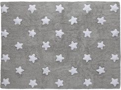 Zdjęcie Lorena Canals Dywan bawełniany Grey Stars White 120x160cm - Częstochowa