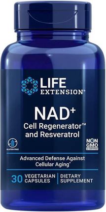 Life Extension NAD+ Cell Regenerator z resweratrolem 300mg 30kaps.