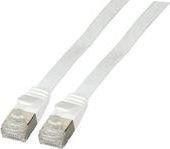 efb-elektronik Biały kabel sieciowy Cat6a 1,5m (K5545WS.1.5)