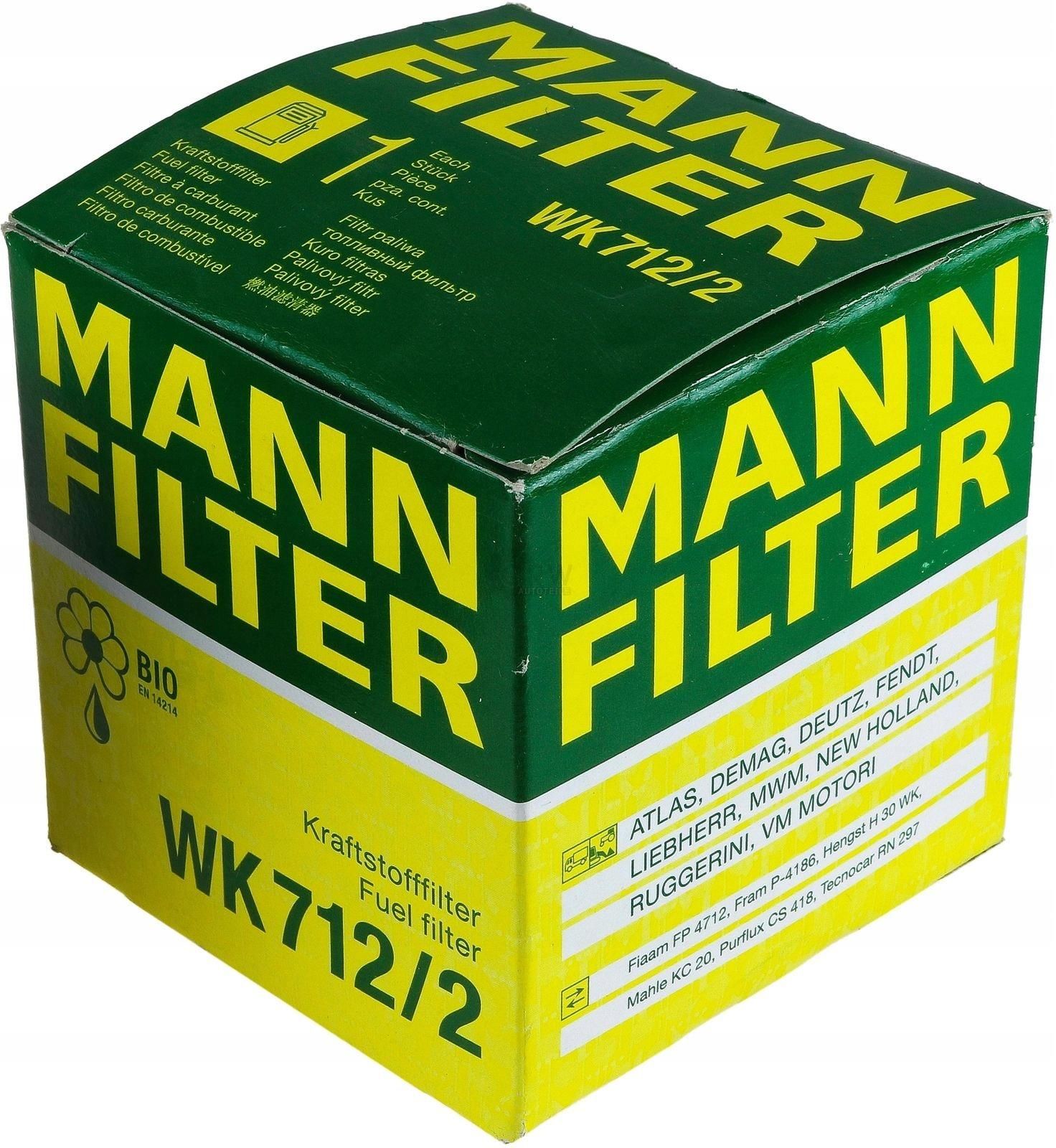 Filtr Paliwa Mann Wk 712/2 Deutz Fahr Dx Fendt - zdjęcie 1 Filtr Paliwa Mann Wk 712/2 Deutz Fahr Dx Fendt
