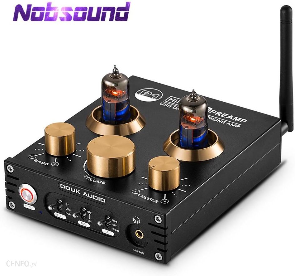Wzmacmiacz audio AliExpress Nobsound HiFi Bluetooth  6J5 zawór rury  przedwzmacniacz bas Stereo Audio wzmacniacz słuchawkowy z - Opinie i ceny  na 