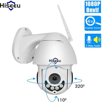 HISEEU HD Camera ホワイト Bezprzewodowa kamera monitoringu Hiseeu 4K 8MP, obiektyw