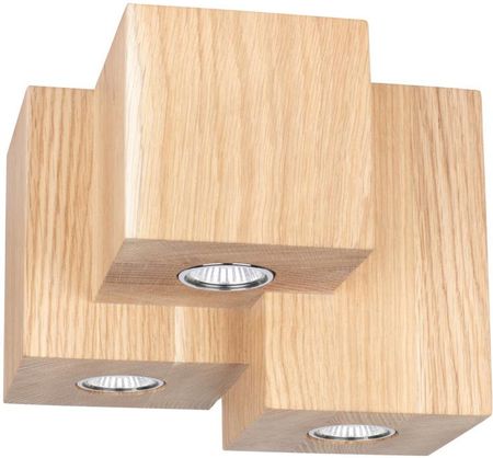 Spot-Light Wooddream Cube Square Lampa Sufitowa 3Xgu10 Max 6 W Dąb Olejowany Spot Light (2076374)