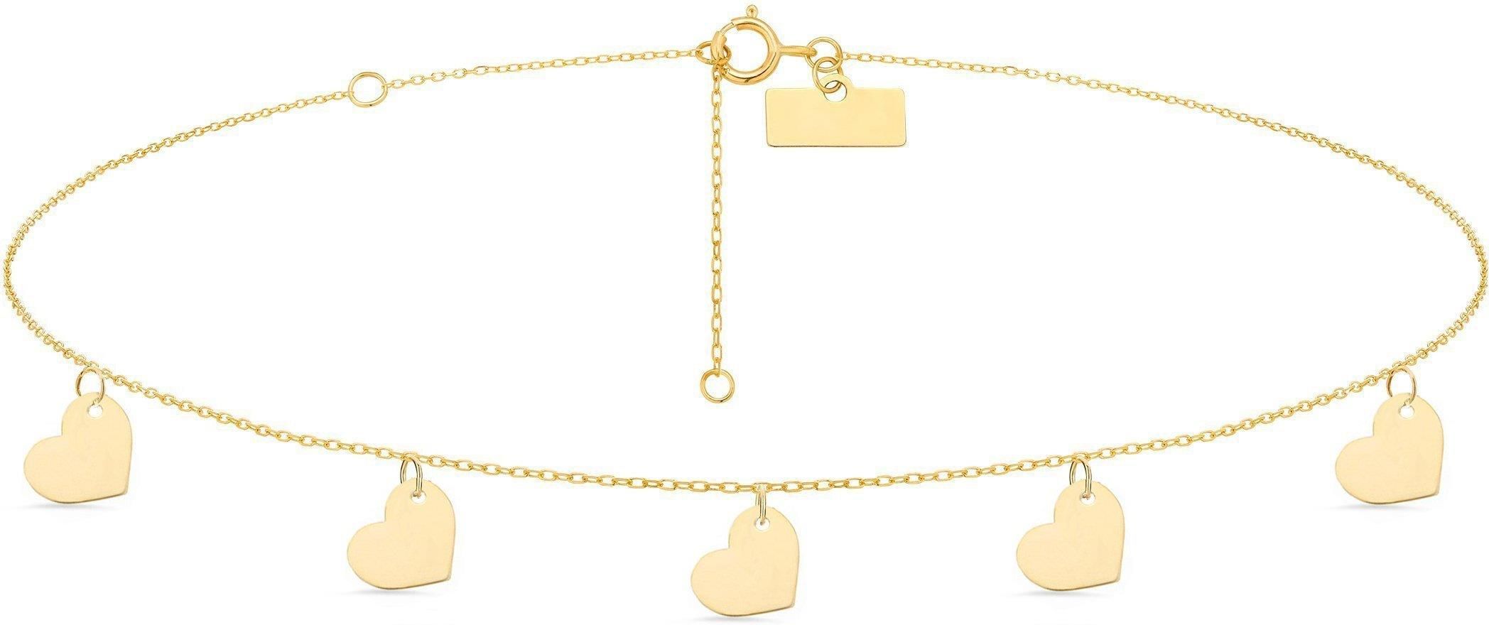 ZŁOTY NASZYJNIK 585 CHOKER SERCA - ZŁOTO 585 - Ceny i opinie - Ceneo.pl