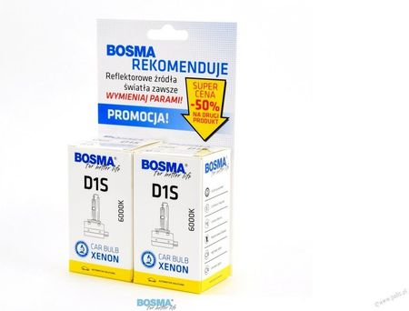 Bosma 9501D Xenon D1S 6000K 85V 35W Pk32D-2 Duo Pak