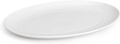 Talerz Do Serwowania Lyngby Rhombe 42 X 32 Cm White (201955)