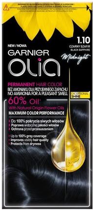 Garnier Olia farba do włosów bez amoniaku 1.10 Czarny szafir