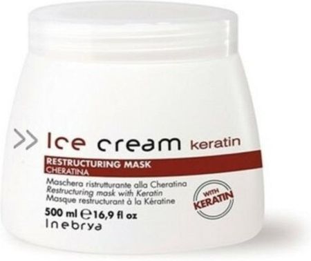 Inebrya Ice Cream Keratin Restructuring Mask restrukturyzująca maska do włosów 500ml