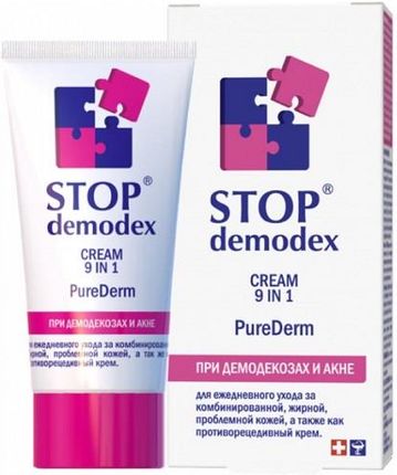 Krem Fbt Pure Derm 9 W 1 Fitobiotechnologia Stop Demodex na dzień i noc 50ml