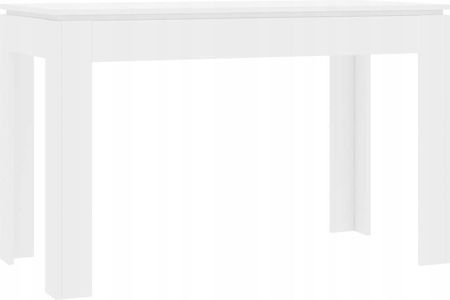 vidaXL Stół na wysoki połysk, biały, 120x60x76 cm,