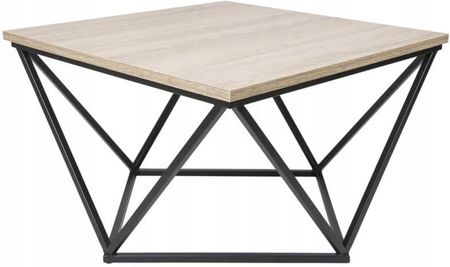 Stół stolik kawowy 60 cm kwadratowy loft ciemny