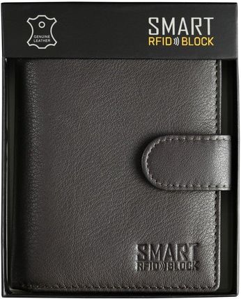 Portfel męski skórzany z ochroną RFID BLOCK SM-906GBR