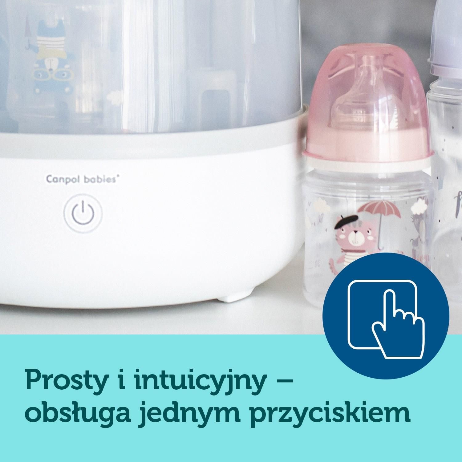 CANPOL BABIES ELEKTRYCZNY STERYLIZATOR PAROWY (77/052) - zdjęcie 4 CANPOL BABIES ELEKTRYCZNY STERYLIZATOR PAROWY (77/052)