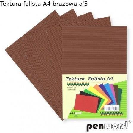 Zdjęcie Penword Tektura Falista A4 5Ark. Brązowa - Wojcieszów