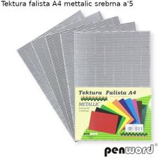 Zdjęcie Penword Tektura Falista A4 5Ark. Metallic Srebrna - Karlino
