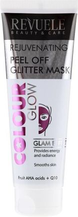 Revuele Odmładzająca Brokatowa Maska Peel-Off Do Twarzy Colour Glow Rejuvenating Pell Off Glitter Mask 80 Ml