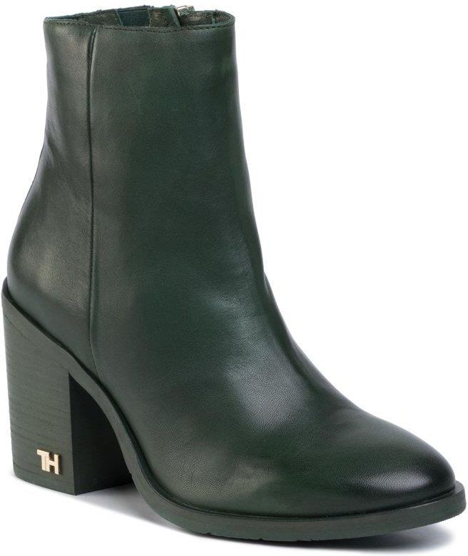 Botki TOMMY HILFIGER Mono Color Heeled Boot FW0FW04279 Ceny i opinie Ceneo.pl