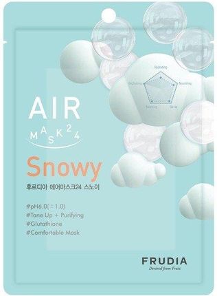 Frudia Air Mask 24 Snowy Rozjaśniająca Maska W Płachcie 25Ml