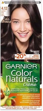Garnier Color Naturals odżywcza farba do włosów 4.12 Lodowy brąz
