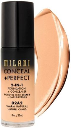 Milani Warm Natural Conceal + Perfect 2-In-1 Foundation + Concealer Podkład 30 ml
