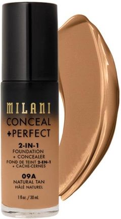 Milani Natural Tan Conceal + Perfect 2-In-1 Foundation + Concealer Podkład 30 ml
