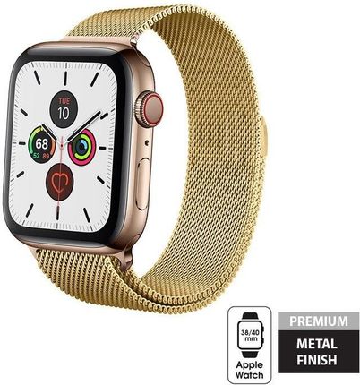 Crong Milano Steel Pasek Apple Watch 38/40mm Złoty