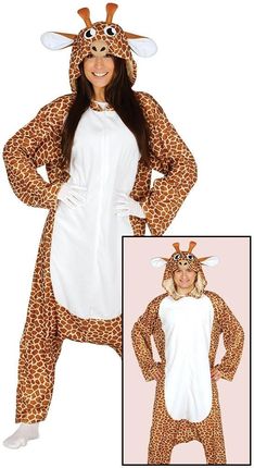 Party World Kostium Dla Dorosłych Piżama Żyrafa M