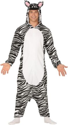 Guirca Kostium Dla Dorosłych Piżama Zebra M