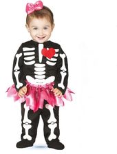 Zdjęcie Guirca Przebranie Na Halloween Mała Szkieletorka Elegantka 12-24 Ms 89-95Cm - Łowicz