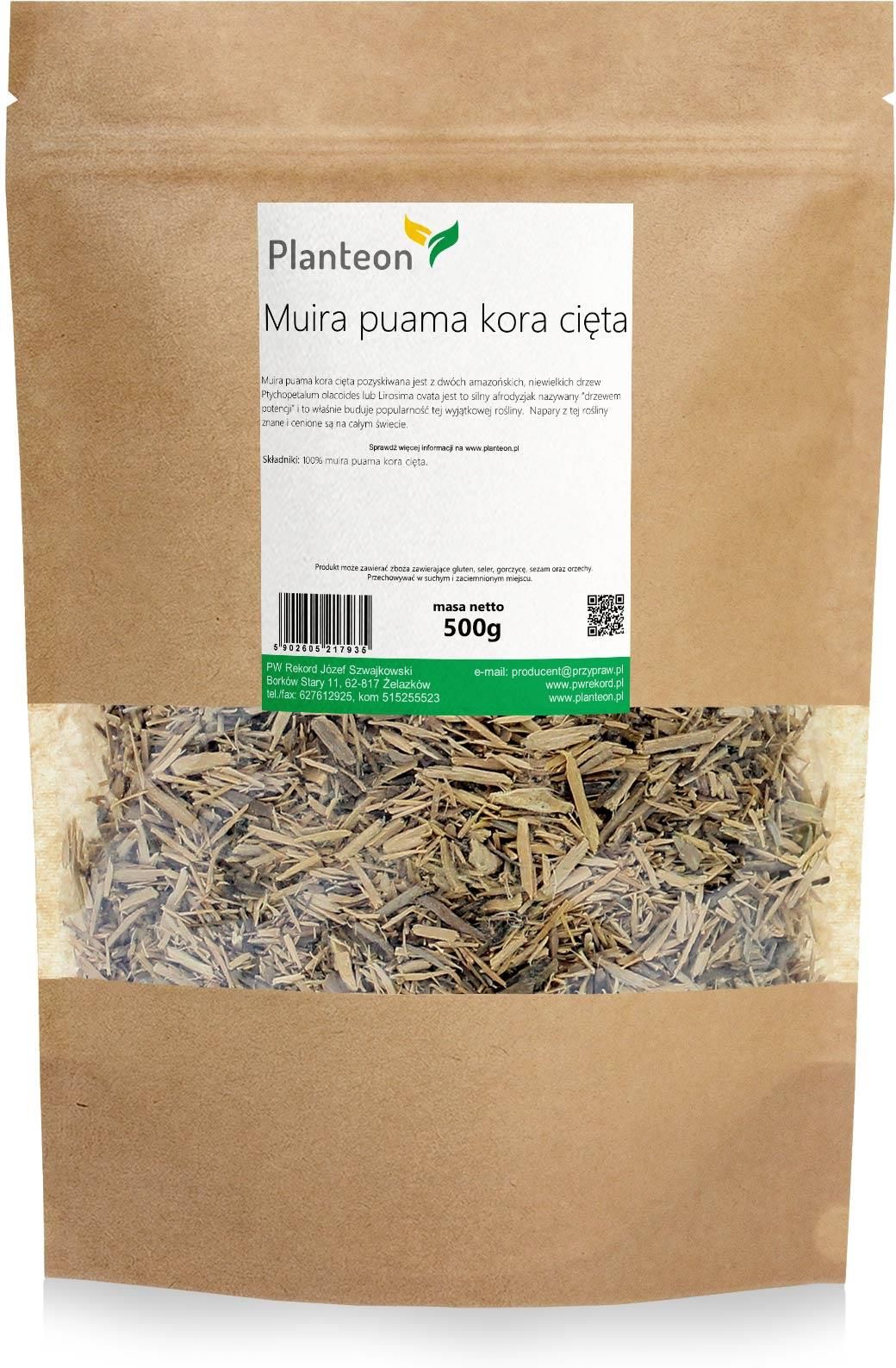 Planteon Muira Puama Kora Cięta 500g Opinie i ceny na Ceneo.pl