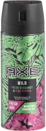 Axe Antiperspirant W Sprayu Wild Fresh Bergamot Pink Pepper 150 Ml