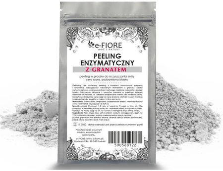 E-Fiore Peeling Enzymatyczny Z Granatem Professional Enzyme Peeling Garnet&Vitamin C 30G