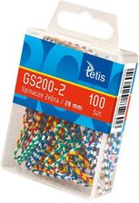 Zdjęcie Tetis Spinacze Okrągłe Zebra 28Mm 100Szt. - Pilica